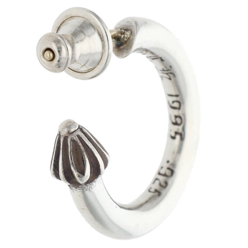 Chrome Hearts HOOP PLAIN Silver Earring Size ONE SIZE