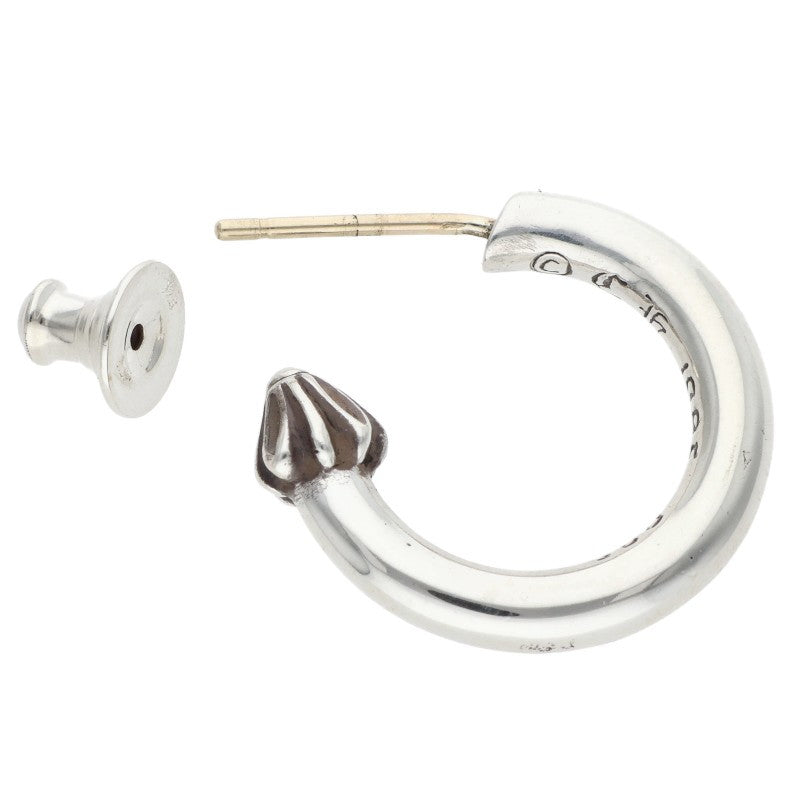 Chrome Hearts HOOP PLAIN Silver Earring Size ONE SIZE