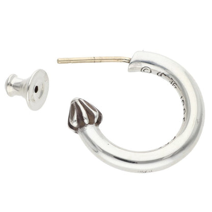 Chrome Hearts HOOP PLAIN Silver Earring Size ONE SIZE