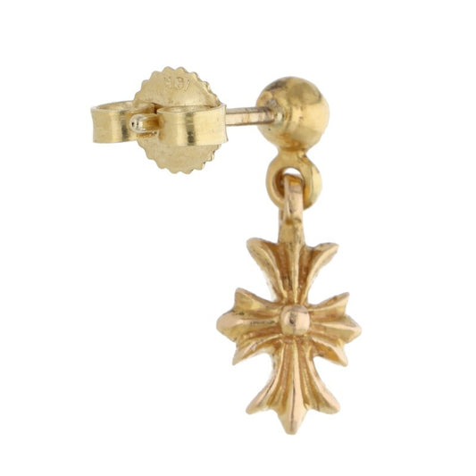 Chrome Hearts 22K TNY E CH PLS Gold Earring Size ONE Yellow