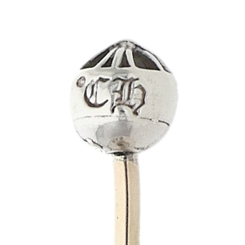 Chrome Hearts Mini Cross Ball Earring Silver Size ONE SIZE