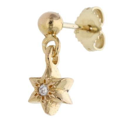 Chrome Hearts 22K TNY STR DRP Diamond Earring