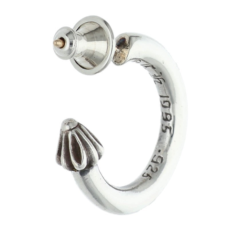 Chrome Hearts HOOP PLAIN Single Silver Earring Size ONE SIZE