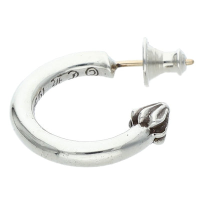 Chrome Hearts HOOP PLAIN Single Silver Earring Size ONE SIZE