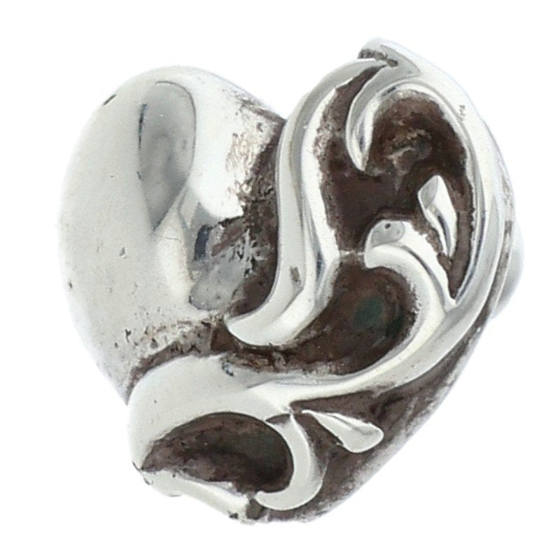 Chrome Hearts Heart Stud Silver Earring