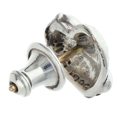 Chrome Hearts Heart Stud Silver Earring