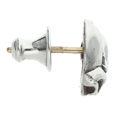 Chrome Hearts Heart Stud Silver Earring