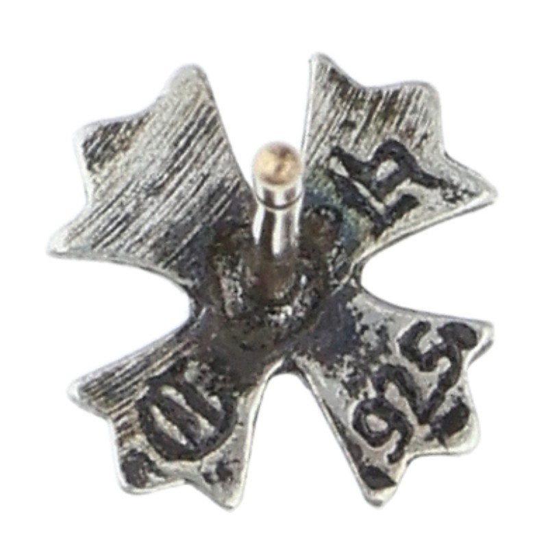 Chrome Hearts #2 CH Plus Stud Silver Earring Size ONE SIZE