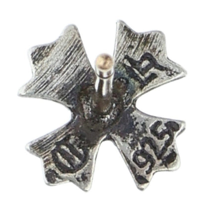 Chrome Hearts #2 CH Plus Stud Silver Earring Size ONE SIZE