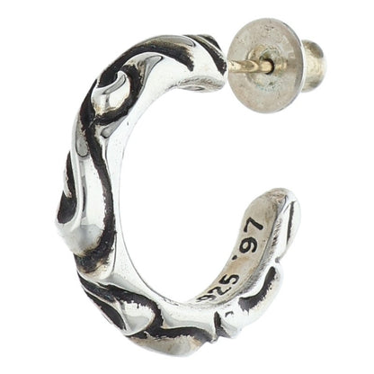 Chrome Hearts HOOP SCROOL 1 Silver Earring