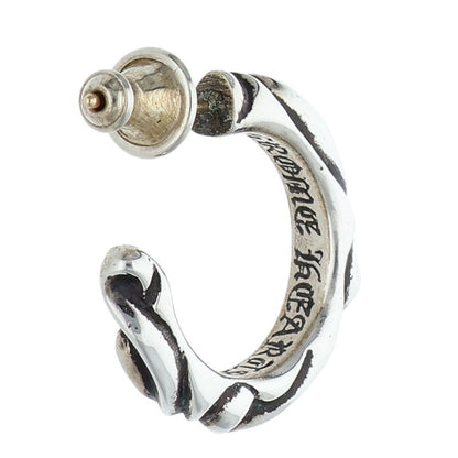 Chrome Hearts HOOP SCROOL 1 Silver Earring