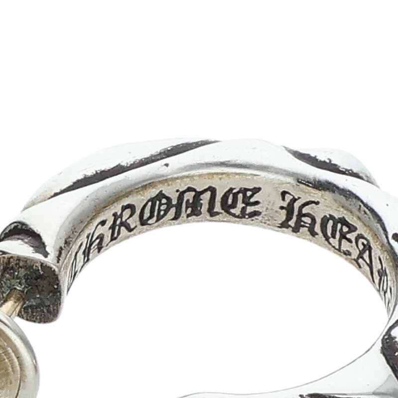 Chrome Hearts HOOP SCROOL 1 Silver Earring