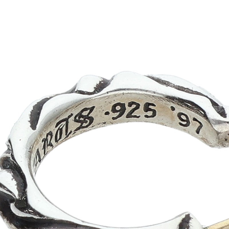 Chrome Hearts HOOP SCROOL 1 Silver Earring