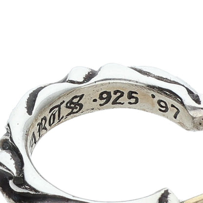 Chrome Hearts HOOP SCROOL 1 Silver Earring