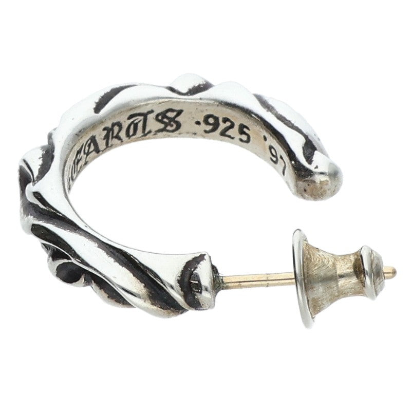 Chrome Hearts HOOP SCROOL 1 Silver Earring