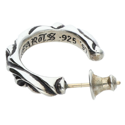 Chrome Hearts HOOP SCROOL 1 Silver Earring
