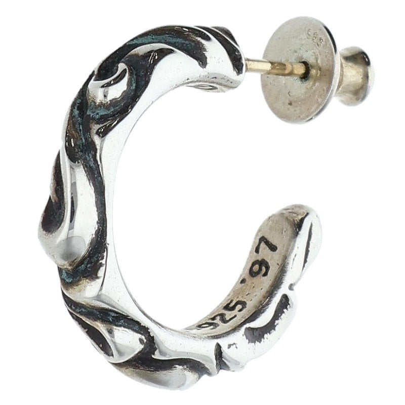 Chrome Hearts HOOP SCROOL 1 Silver Earring