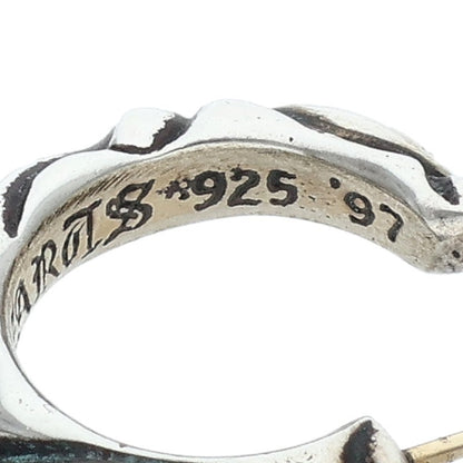 Chrome Hearts HOOP SCROOL 1 Silver Earring