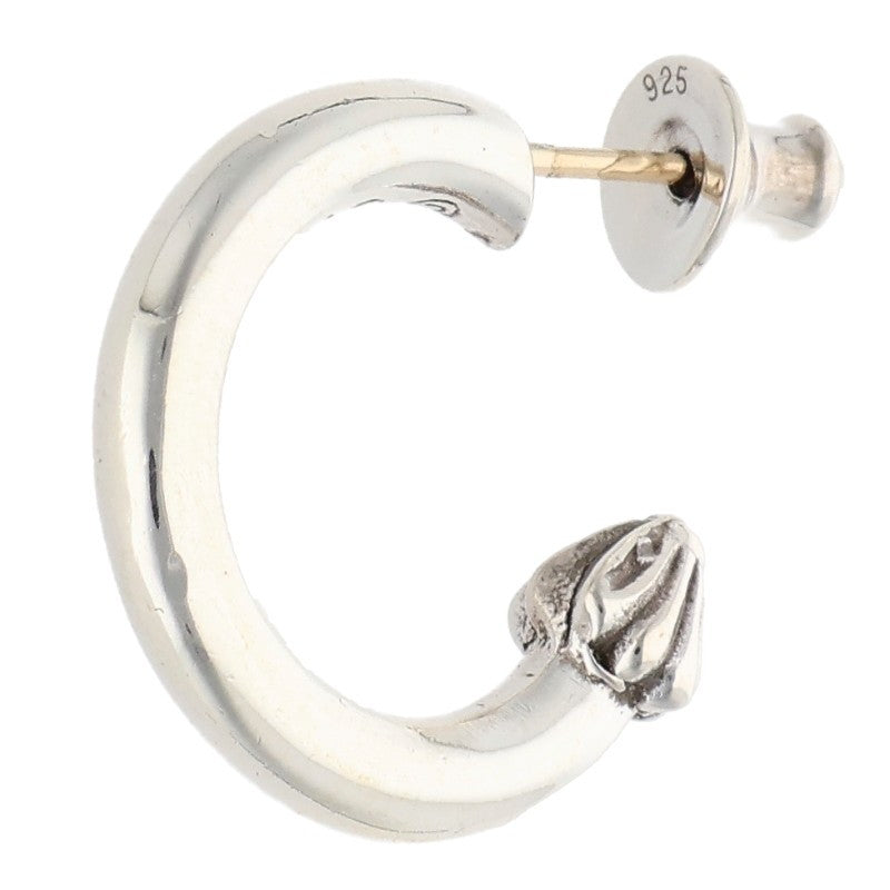 Chrome Hearts Plain Hoop 925 Silver Earring