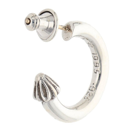 Chrome Hearts Plain Hoop 925 Silver Earring