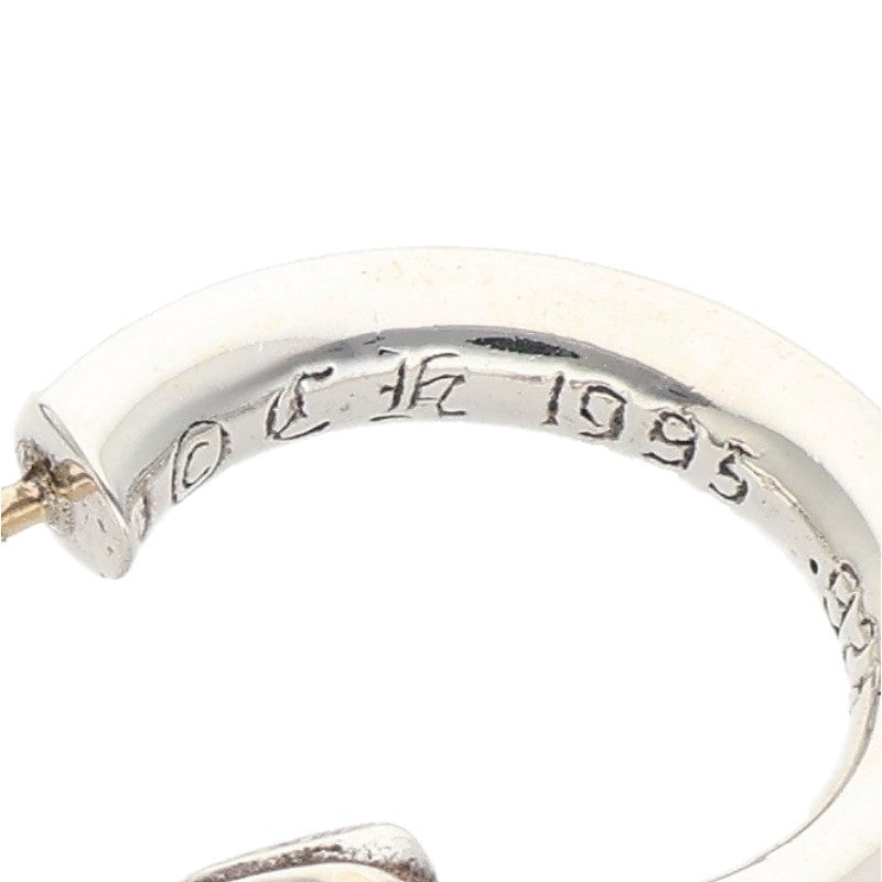 Chrome Hearts Plain Hoop 925 Silver Earring