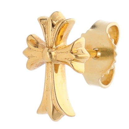 Chrome Hearts 22K CH Cross Fat Gold Earring