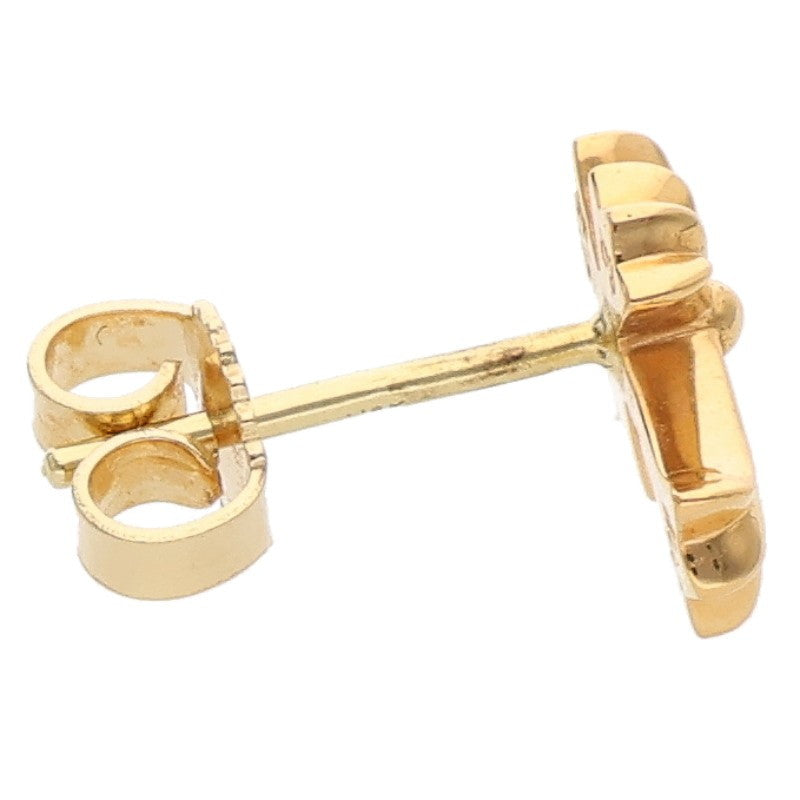 Chrome Hearts 22K CH Cross Fat Gold Earring
