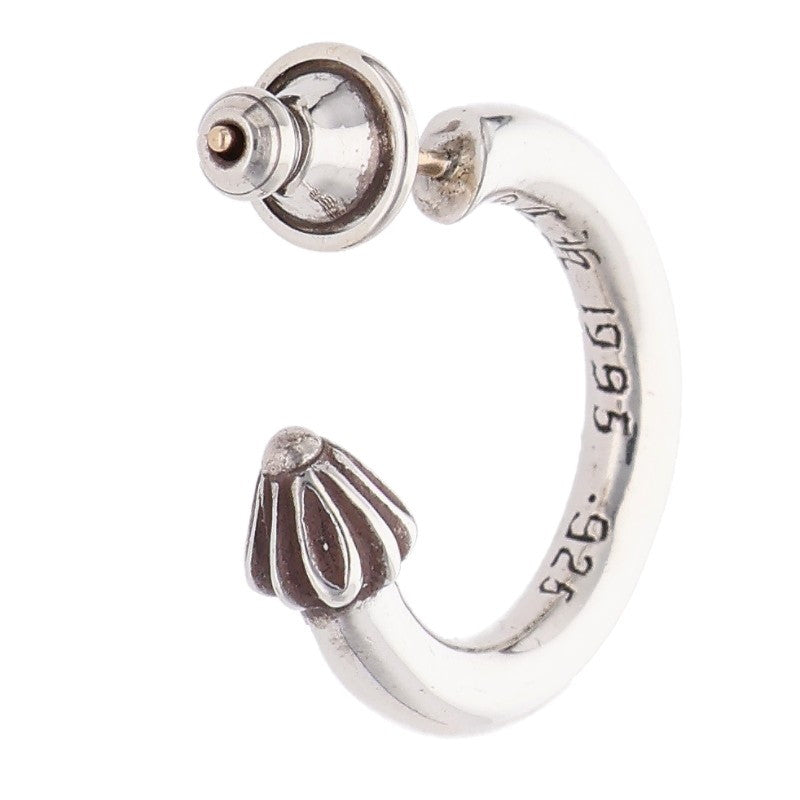 Chrome Hearts HOOP PLAIN Silver Hoop Earring Size ONE SIZE