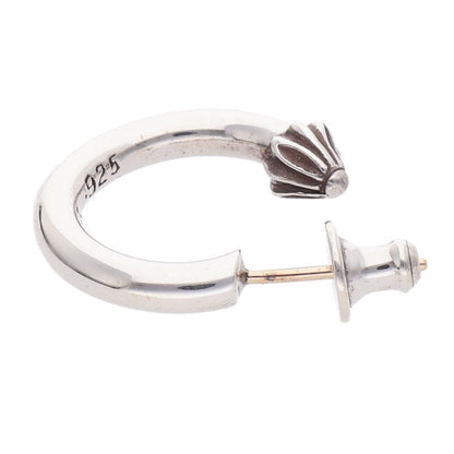 Chrome Hearts HOOP PLAIN Silver Hoop Earring Size ONE SIZE