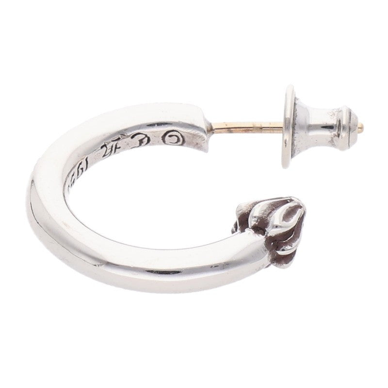 Chrome Hearts HOOP PLAIN Silver Hoop Earring Size ONE SIZE