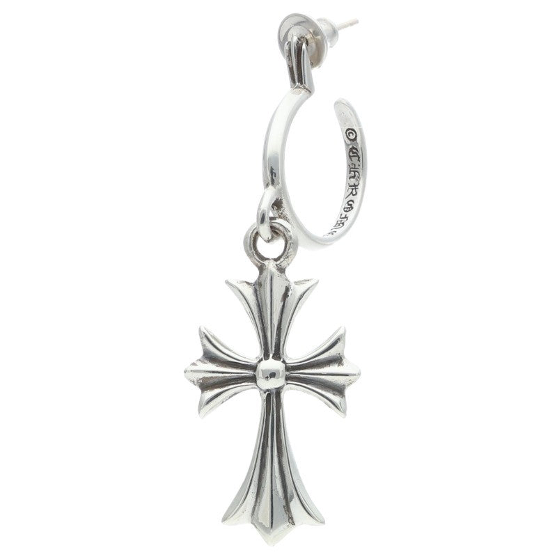 Chrome Hearts Tiny CH Cross Earring Silver Size ONE SIZE