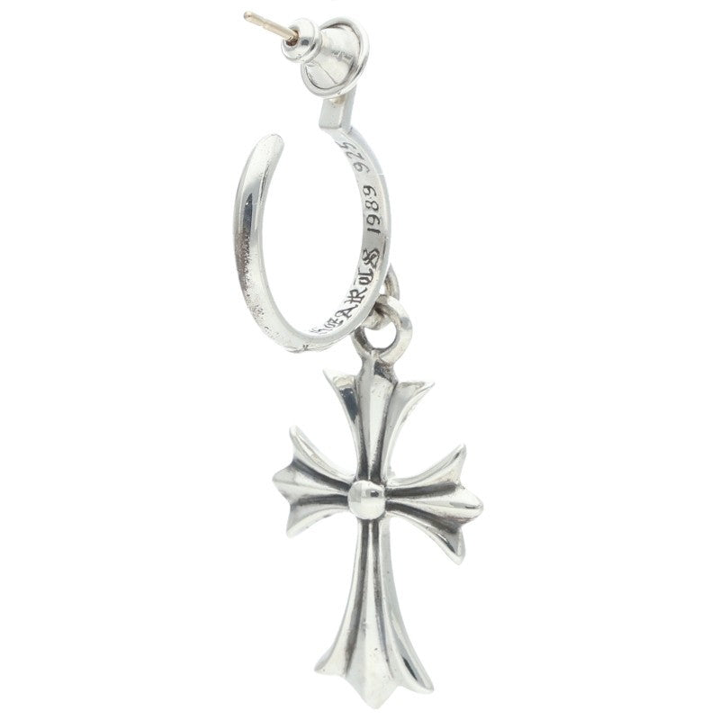 Chrome Hearts Tiny CH Cross Earring Silver Size ONE SIZE