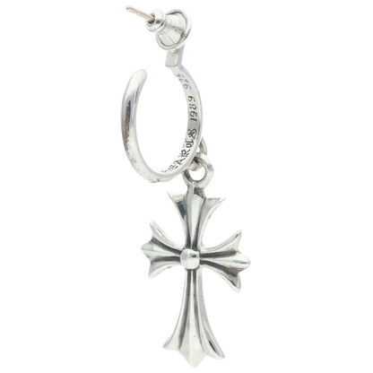Chrome Hearts Tiny CH Cross Earring Silver Size ONE SIZE