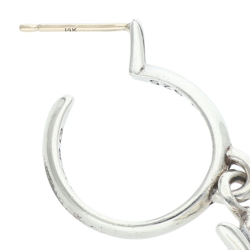 Chrome Hearts Tiny CH Cross Earring Silver Size ONE SIZE
