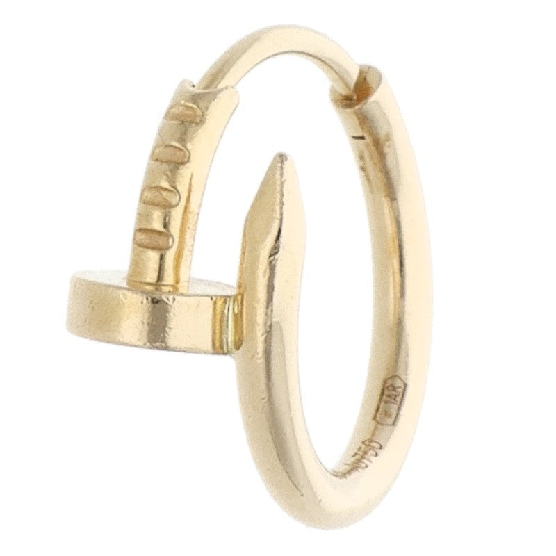 Cartier Juste un Clou 18K YG Yellow Gold Earrings Size ONE SIZE