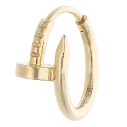 Cartier Juste un Clou 18K YG Yellow Gold Earrings Size ONE SIZE