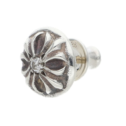 Chrome Hearts STUD CRSBLL DIA Single Earring Size ONE SIZE