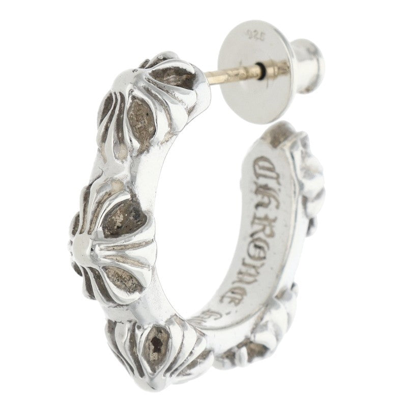 Chrome Hearts HOOP CROSS SML Silver Earring Size ONE SIZE