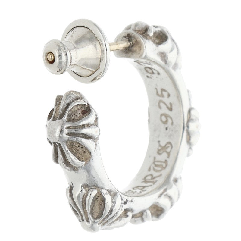 Chrome Hearts HOOP CROSS SML Silver Earring Size ONE SIZE