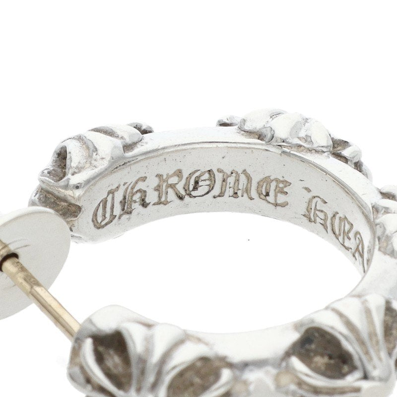 Chrome Hearts HOOP CROSS SML Silver Earring Size ONE SIZE