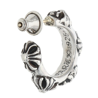 Chrome Hearts Hoop Cross SML Silver Earring
