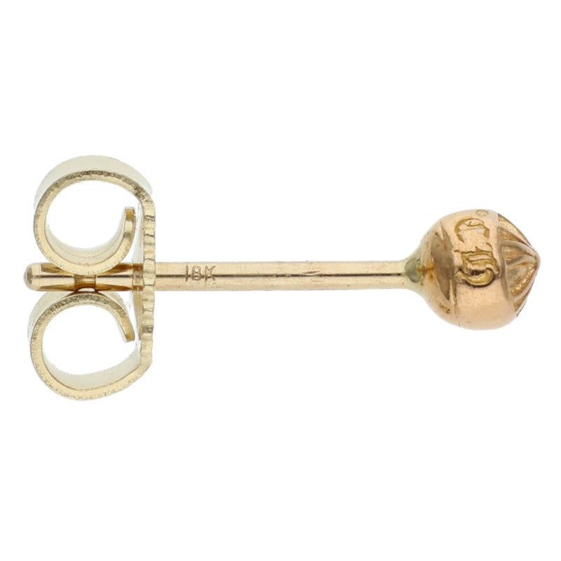 Chrome Hearts 22K STUD CRS BALL Gold Earring Size ONE SIZE