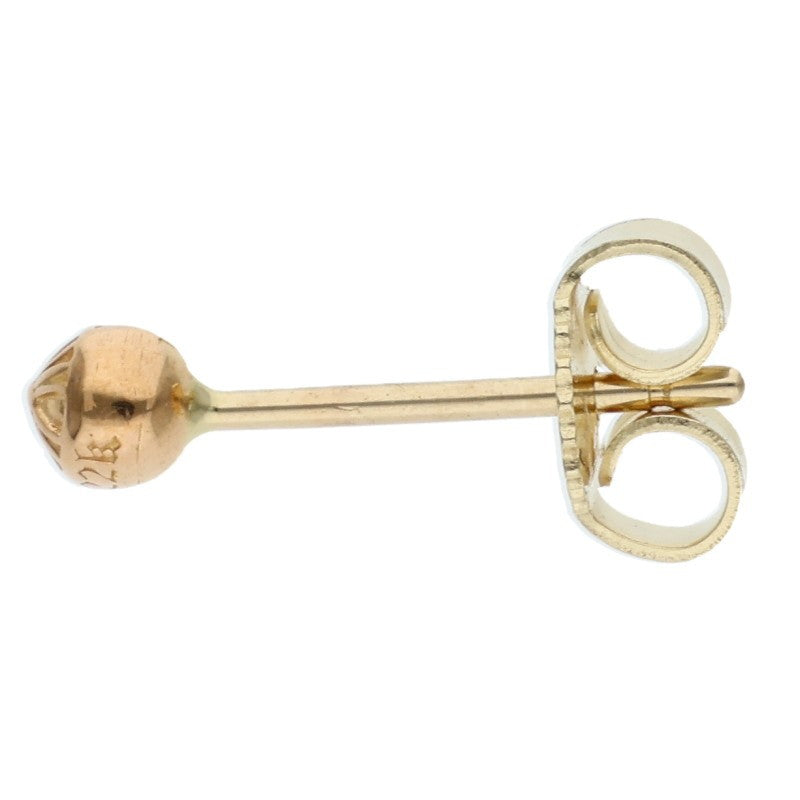 Chrome Hearts 22K STUD CRS BALL Gold Earring Size ONE SIZE