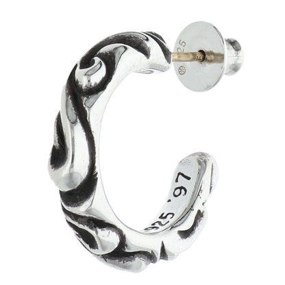 Chrome Hearts SCRL BAND Silver Earring Size ONE SIZE