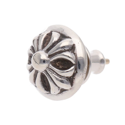 Chrome Hearts STUD CRSBLL Cross Silver Earring Size ONE SIZE
