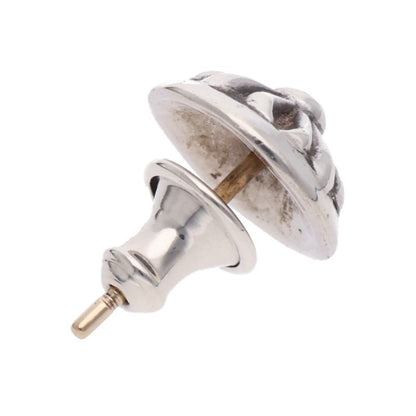 Chrome Hearts STUD CRSBLL Cross Silver Earring Size ONE SIZE