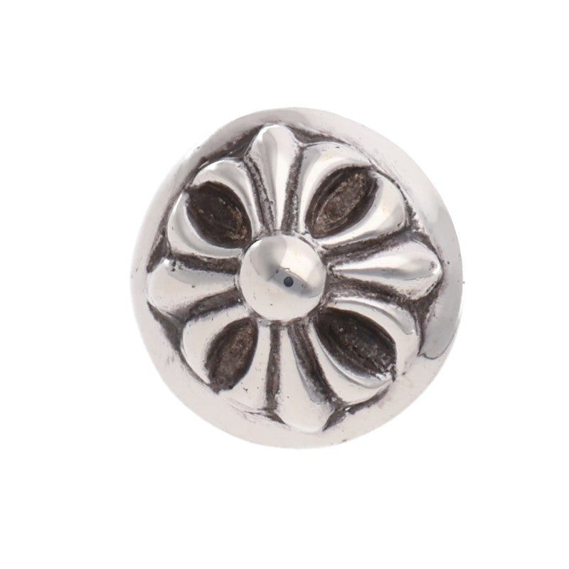 Chrome Hearts STUD CRSBLL Cross Silver Earring Size ONE SIZE