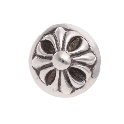 Chrome Hearts STUD CRSBLL Cross Silver Earring Size ONE SIZE