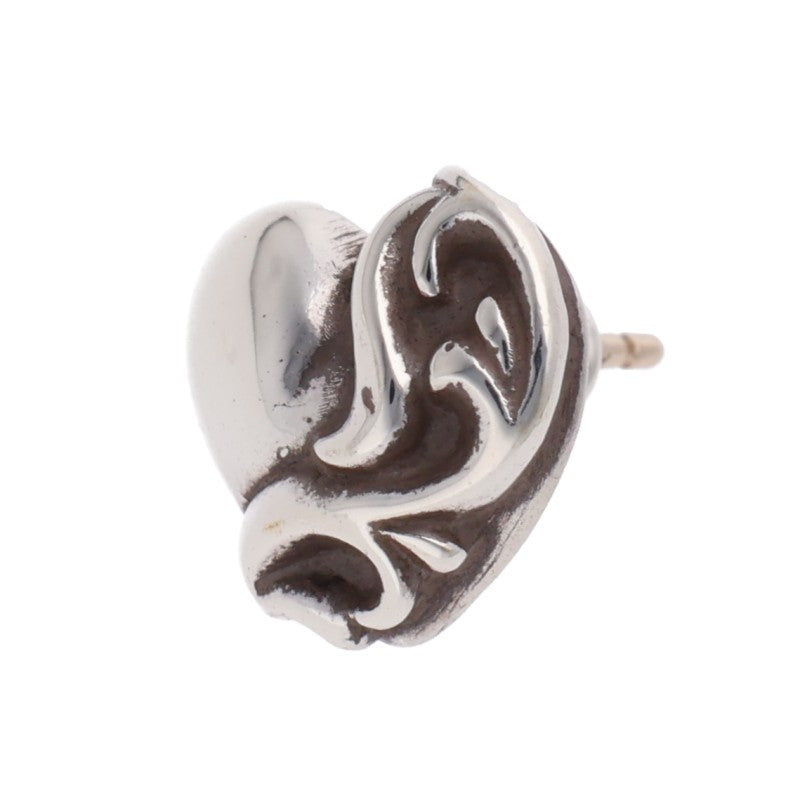 Chrome Hearts STUD HEART Heart Silver Earring Size ONE SIZE