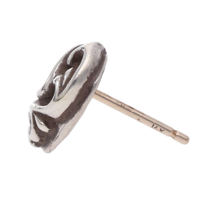 Chrome Hearts STUD HEART Heart Silver Earring Size ONE SIZE